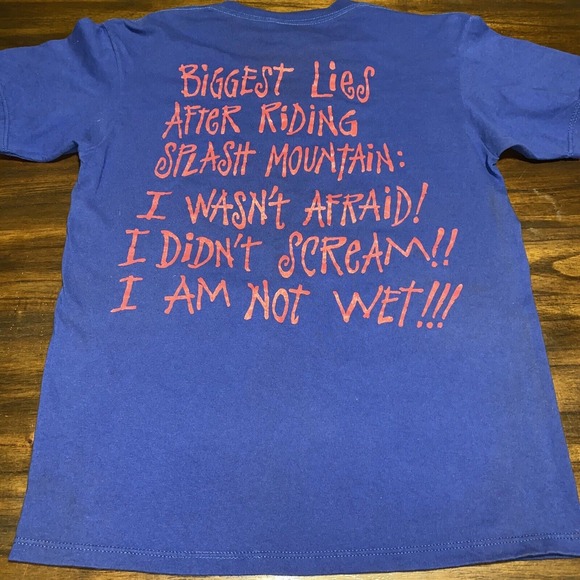 Vintage 90s I Survived Splash Mountain‎ Disney T Shirt Disney World Ride - Picture 2 of 12